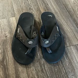 Men’s Reef Flip Flops with Bottle Opener on Bottom - Size 12 - Brown